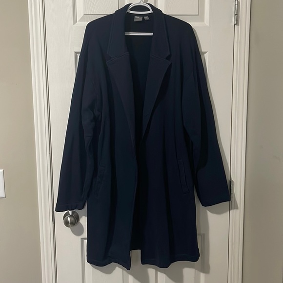 ASOS Other - Asos Design Tall Oversized Jersey Duster Jacket in Navy